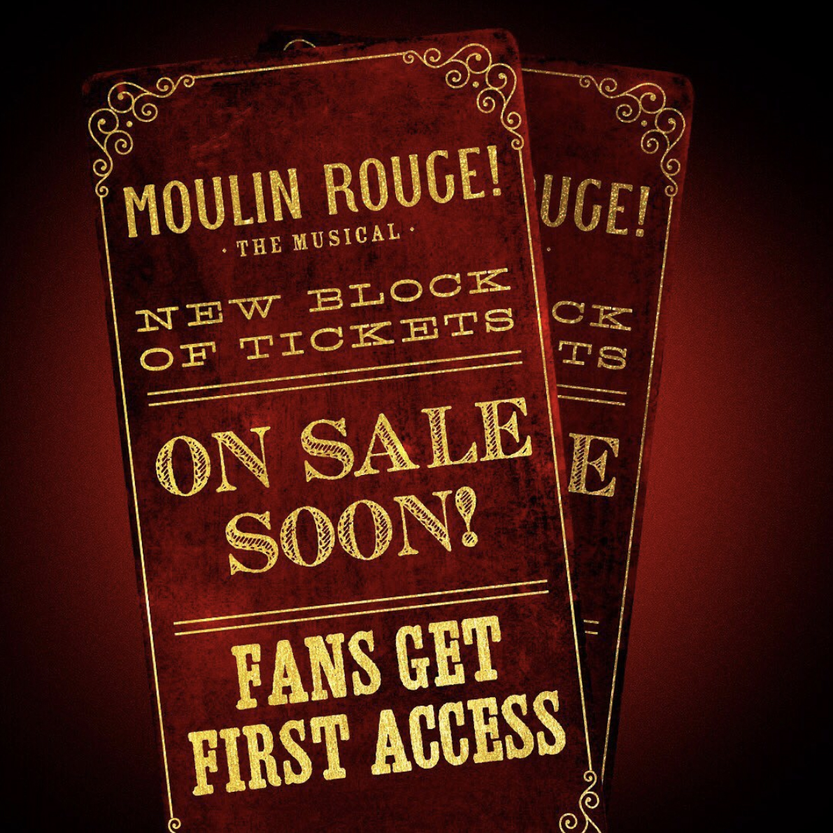 Early access to tickets for MRTM fans  (email subscribers)